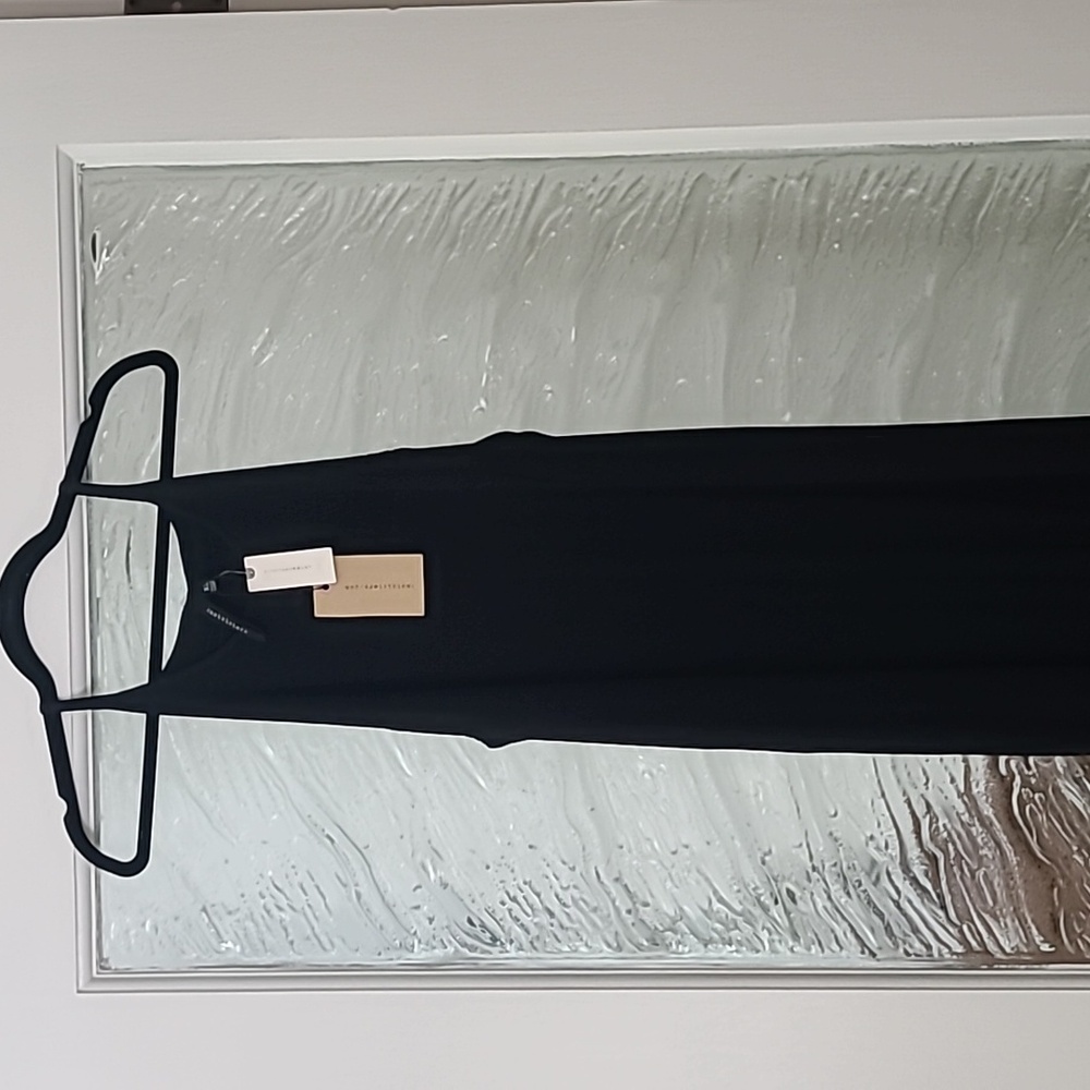 Anthropologie Bodycon Black Halter Maxi Dress Size XL - Picture 2 of 6